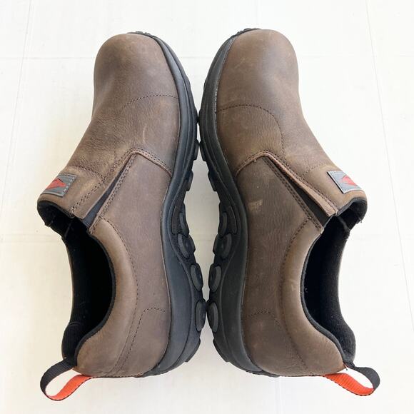 New MERRELL Jungle Moc Leather Comp Toe SD+ Work Shoe Mens SIZE 14 WIDE Espresso - Picture 5 of 10